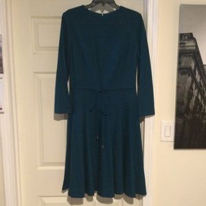 Turquoise Dress Fully Lined by Lyn Devon - Size 10